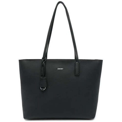 DKNY schoudertas Saige EW TZ Tote Black / Silver zwart