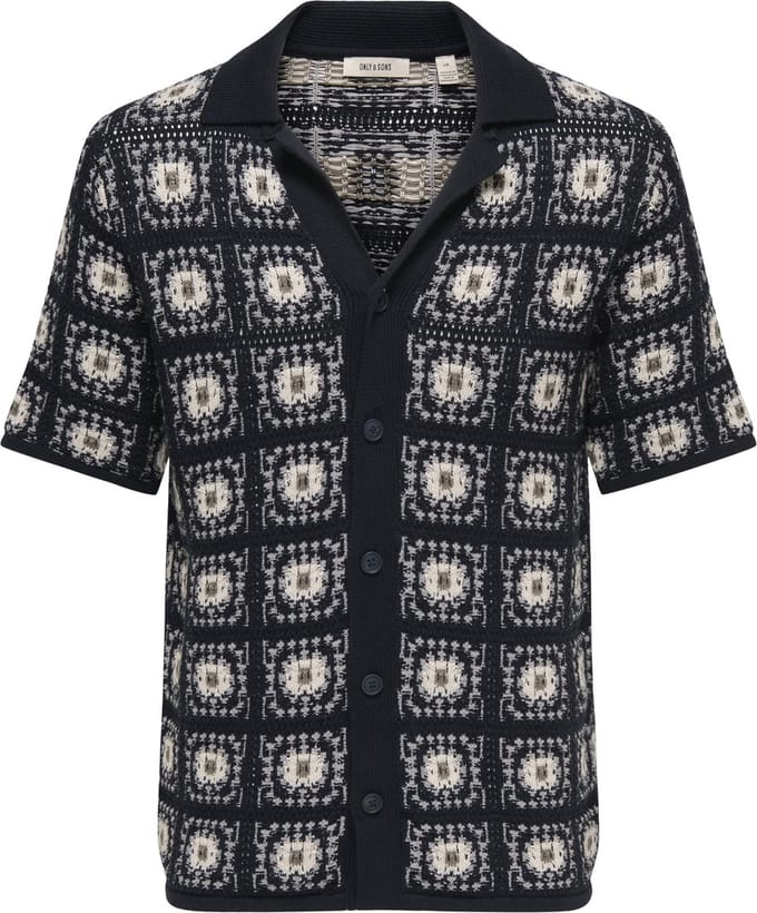 ONLY&SONS - ONSBART NEW RESORT RLX SS SHIRT KNIT - Heren - Cardigans