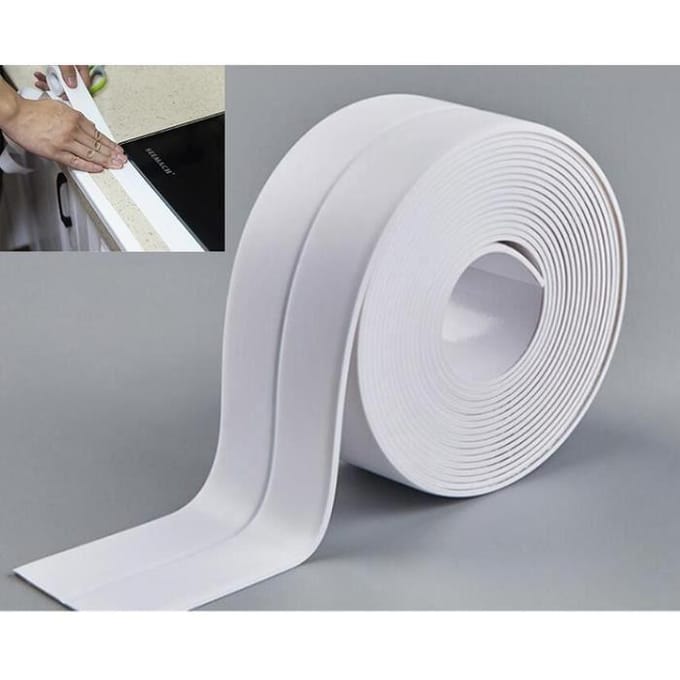 Plakband - ECELEN - PVC - Waterdicht - Schimmelwerend - 3,2 m x 3,8 cm wit