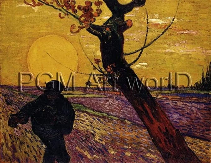 Kunstdruk Vincent Van Gogh - Le Sémeur 80x60cm