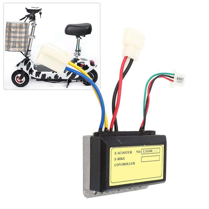 12V 250W Borstelcontroller 3 Lijn Vervanging voor Dolphin Elektrische Scooter Opvouwbare Elektrische Auto black