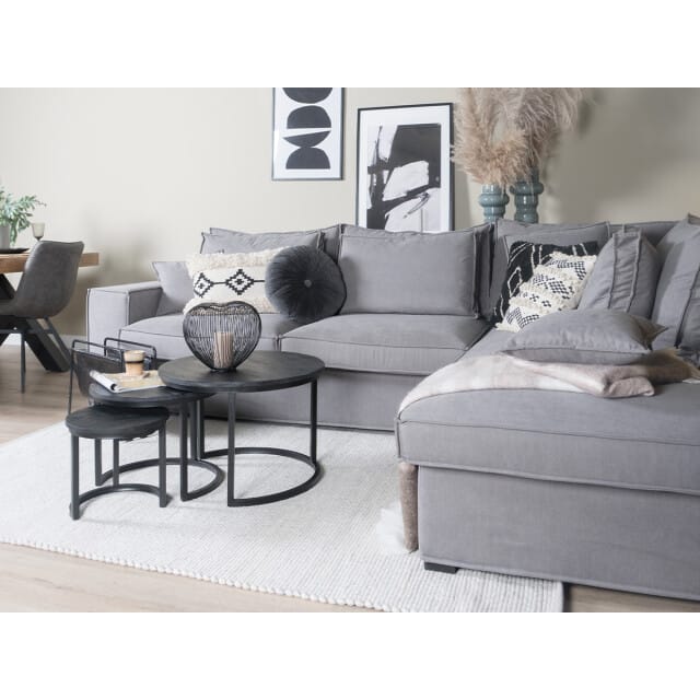 Vloerkleed Pebbel 815 - 200 x 280 cm - Wol Viscose Laagpolig Vloerkleed – Modern / Design Interieur