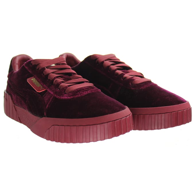 Puma Cali Velvet Vrouwentrainers Bourgondië