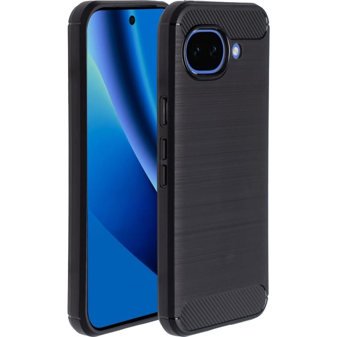 imoshion Hoesje - Geschikt voor Google Pixel 10a - Brushed Backcover - Zwart