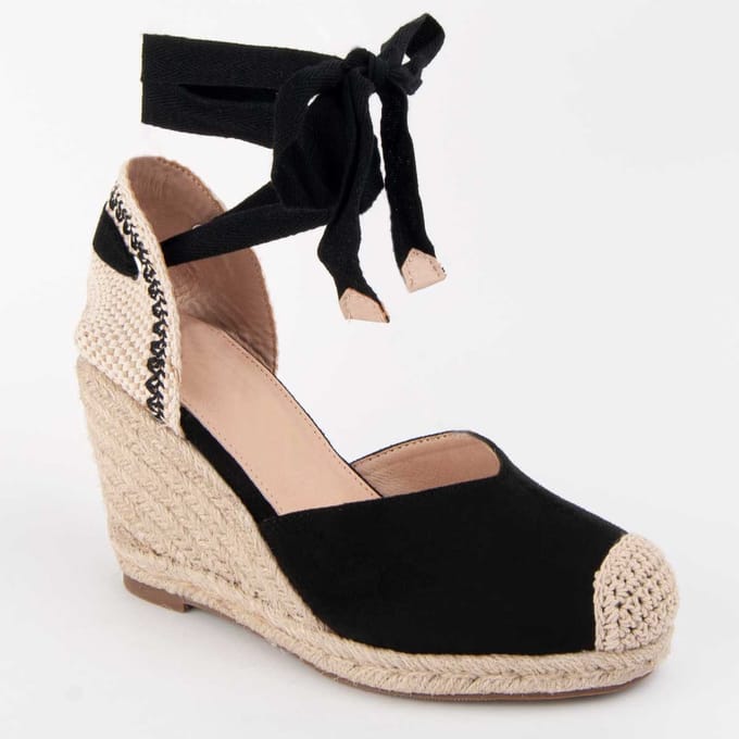Alpargata De Cuña Para Mujer. Montevita Balenci8 102923 37 zwart