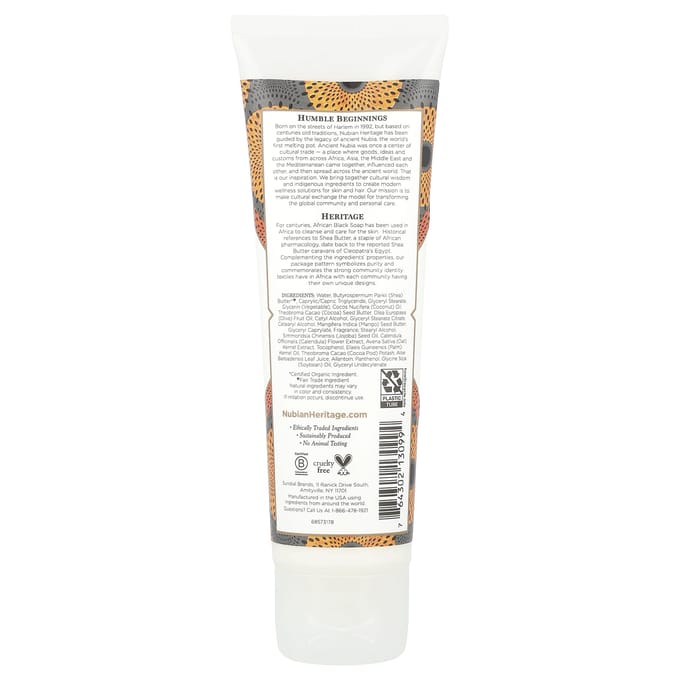 Nubian Heritage, Crème pour les mains, Savon noir africain, 113 ml (118ml) gray