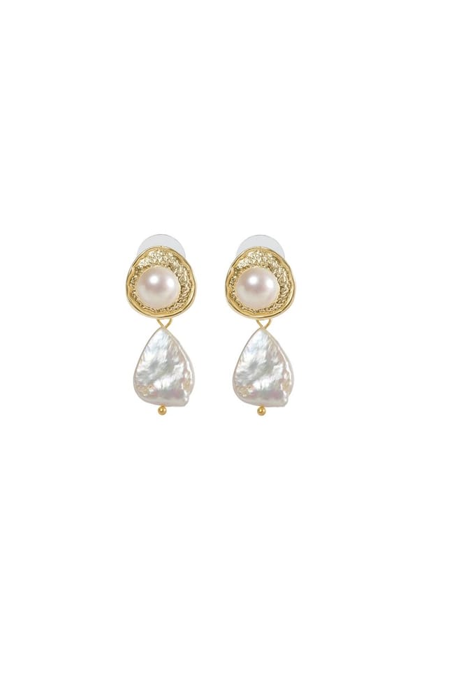 Margot Bardot Madilyn Pearl Oorbellen Gold