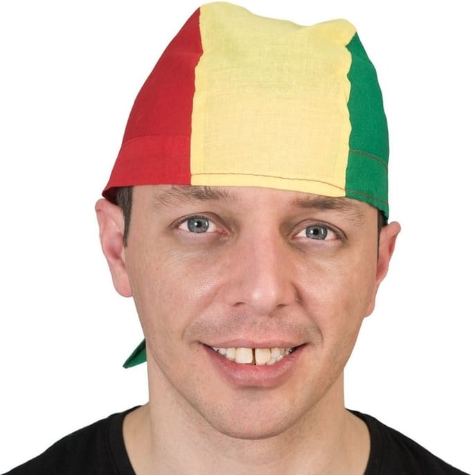 Bandana zakdoek in rood, geel en groen