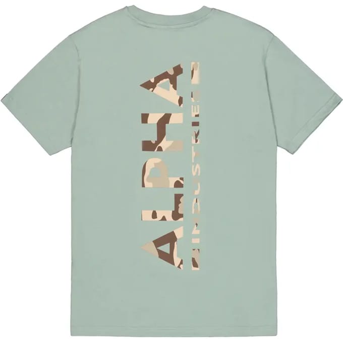 T-shirt met bedrukking op de rug Alpha Industries
