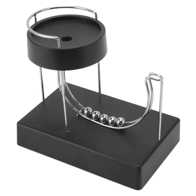 Decoratieve Perpetuum Mobile Machine Cyclus Decompressie Ornamentaal Speelgoed voor Huisdecoratie gray