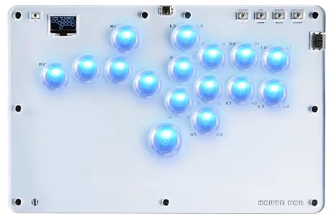 All-Button Arcade Controller voor PC, PS3, PS4, Switch met RGB en Turbo functies