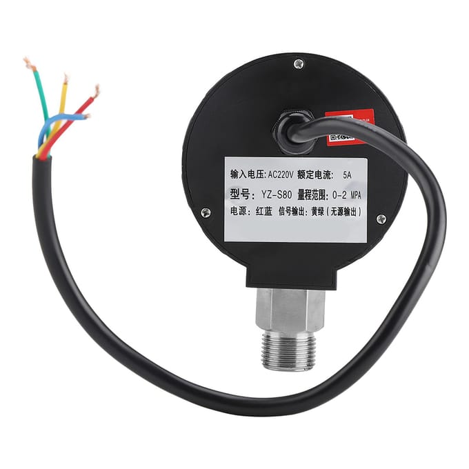 220V Digitale Drukschakelaar Controller 02Mpa 0,5 procent FS Nauwkeurigheid voor Waterpomp Luchtcompressor
