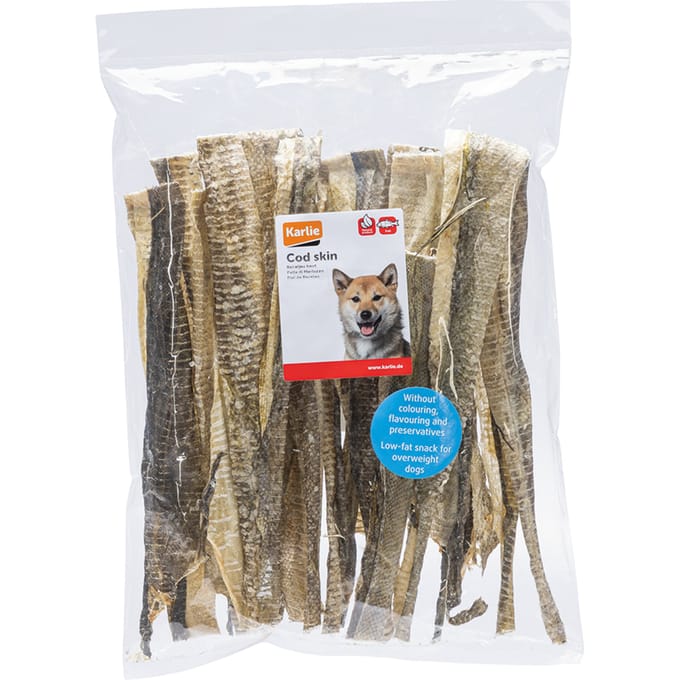 Spaarpakket: 2x150g Karlie kabeljauwhuid hondensnacks