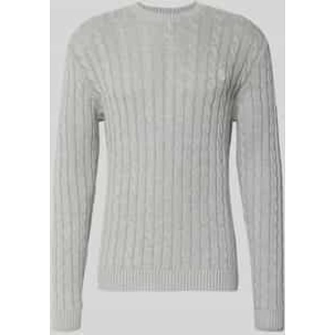 slim fit gebreide trui puur katoen