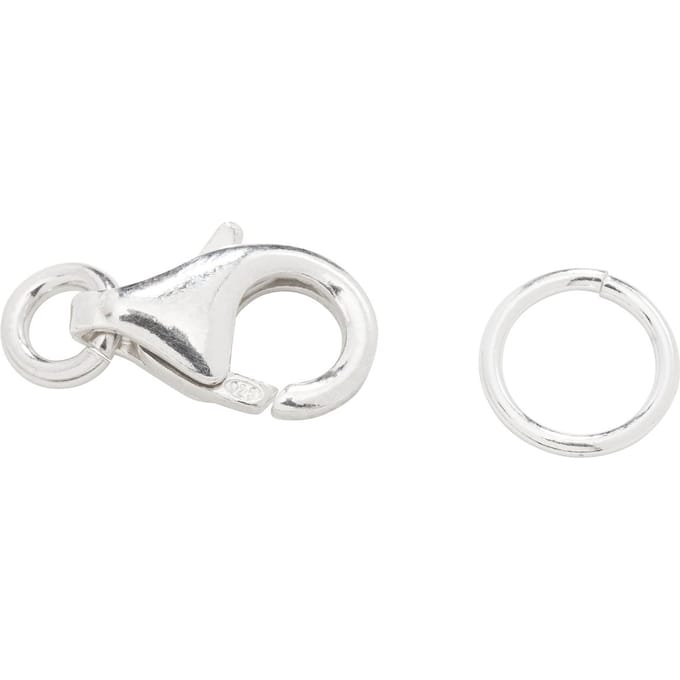 Karabijnsluiting, 925 sterling zilverZilver