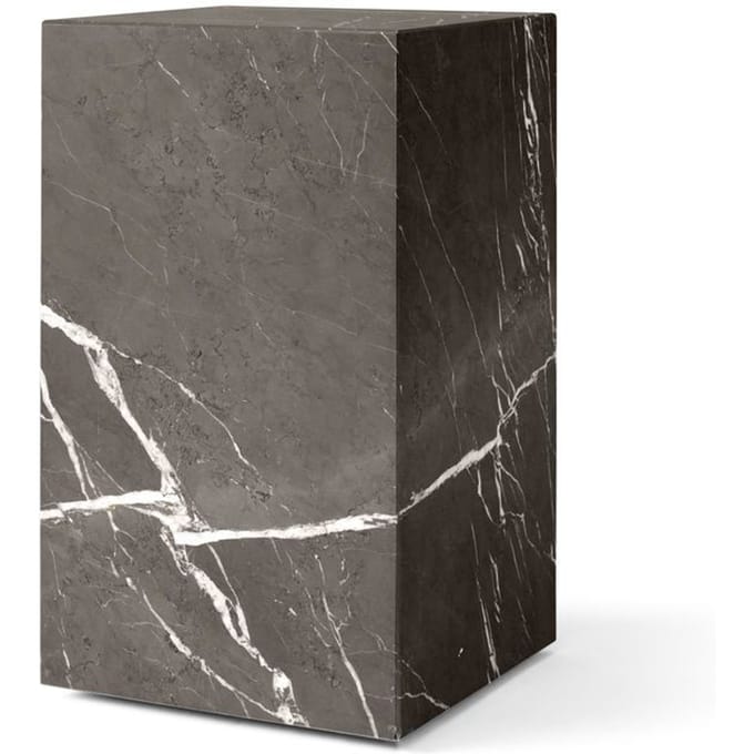 Audo - Plinth Tafel - bruingrijs marmer - tall