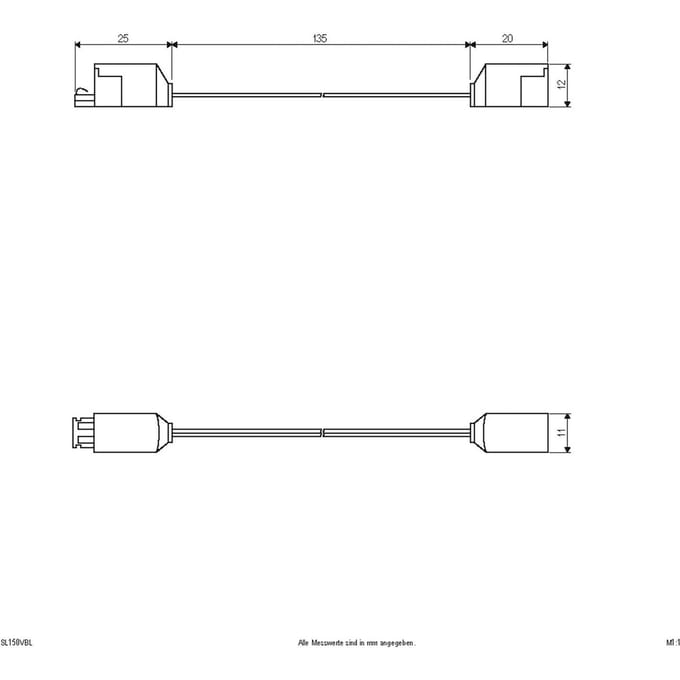 EVN Aansluitkabel voor Bordo, lengte 15 cm