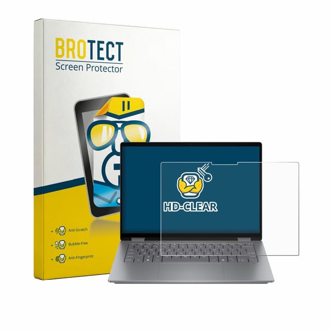 BROTECT - Screenprotector voor HP OmniBook X Flip 14 - Folie Beschermfolie transparant
