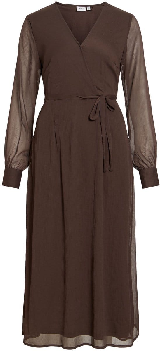 VILA maxi-jurk VIFALIA lane mouwen