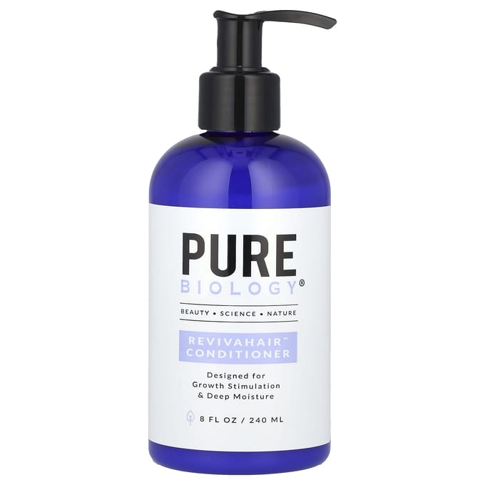 Pure Biology, RevivaHair Conditioner with Procapil, 8 fl oz (240 ml) blue
