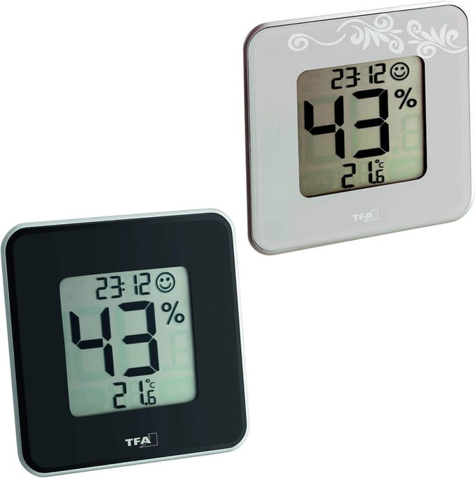 Digitale Thermo-Hygrometer voor Binnenklimaat met Comfortindicator en Klok