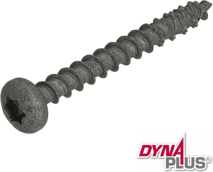 Dynaplus - Unischroeven - Torx 25 cillinderkop - 5 x 70mm - AR-Coating - Deeldraad(200 stuks)