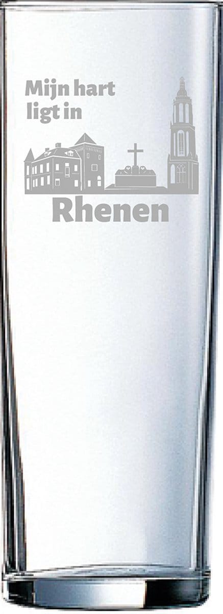 Gegraveerde longdrinkglas 31cl Rhenen