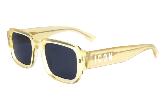 Dsquared2 ICON 0009/S 40G Zonnebril - Heren - Geel