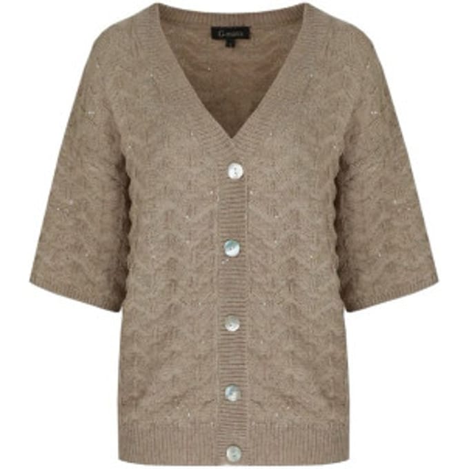 G-Maxx Tate knitting cardigan taupe