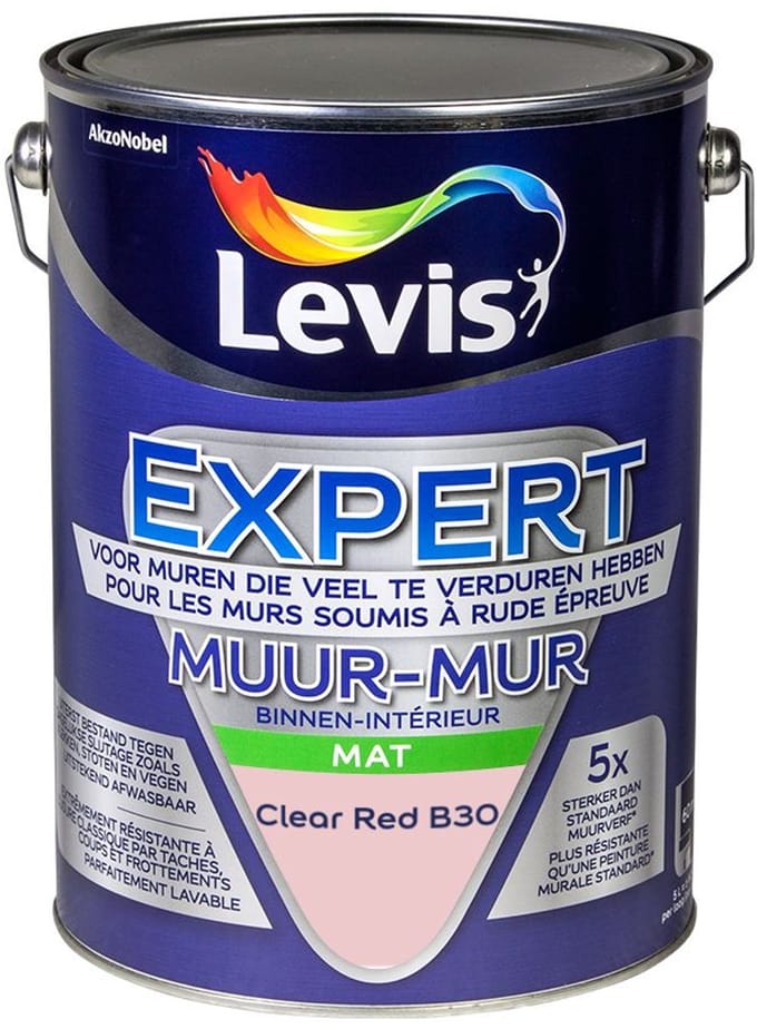 Levis - Expert Muur Binnen Mix - Clear Red B30 - Mengverf - 5 L