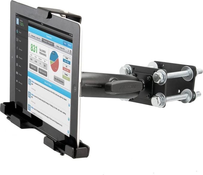 Metal locking Tablethouder met heftruckkooi bevestiging