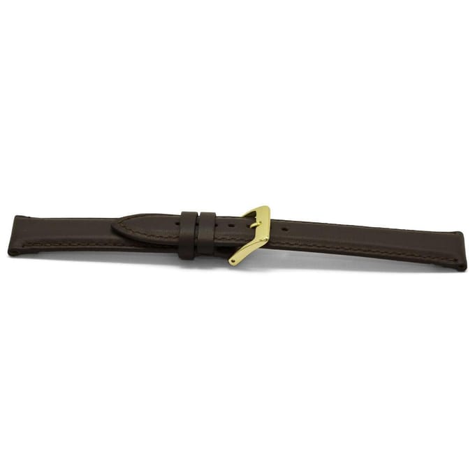Horlogeband D346G Dover Bruin Goud 14x12 mm