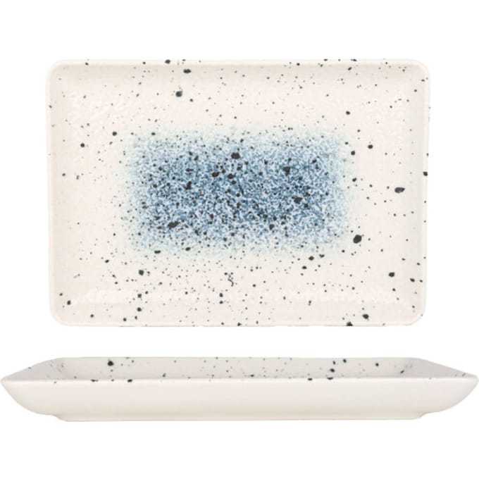 Rinart Serveerschaal - Splash - Porselein - 24x17 cm - set van 2
