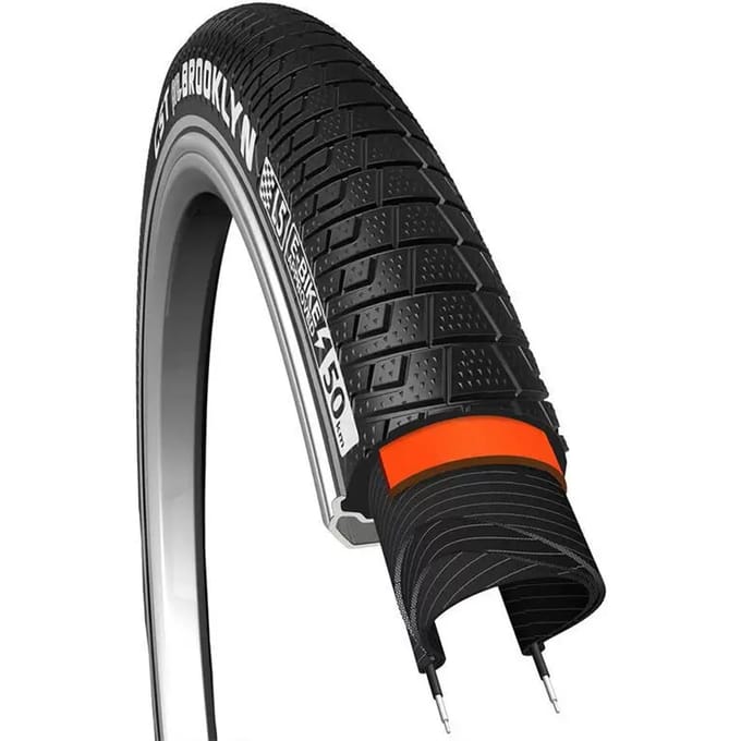 Zijwand versterkte reflexband met maximale bescherming CST Brooklyn