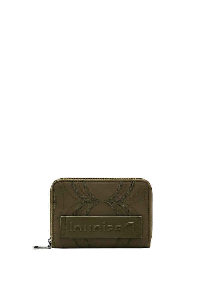 Desigual Portemonnee Mone Bubbles Marisa Small Wallet Green Kaki