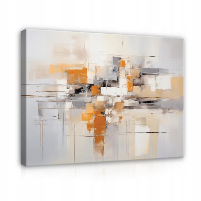 WALLARENA - Canvas schilderij - 40x30 cm - moderne abstracte kunst voor de woonkamer