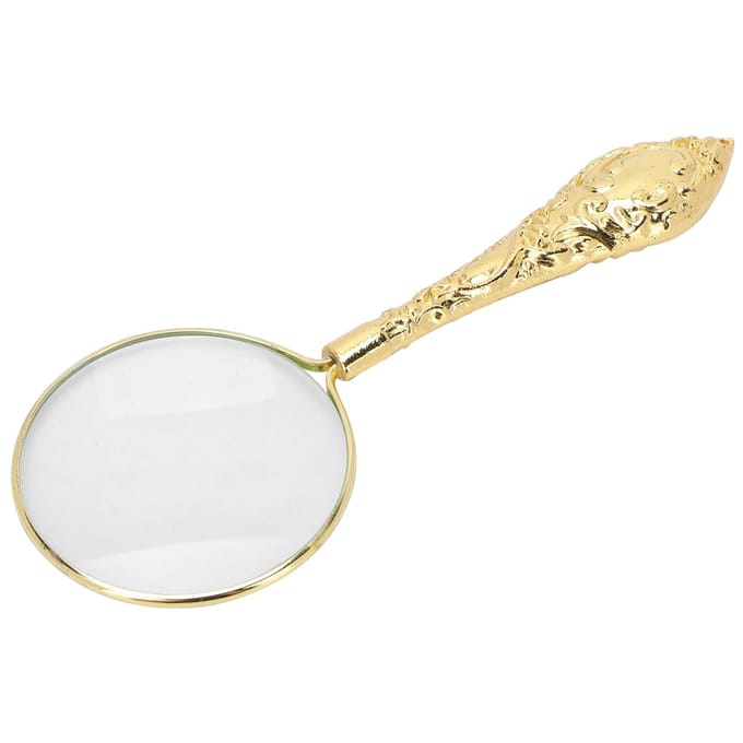 Loupe de lecture portative 5X 45 mm avec poignée en métal
