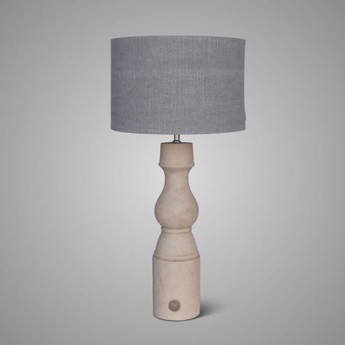 Brynxz - Lamp - Tafellamp - Baluster - L - Taupe - D.12 H.53