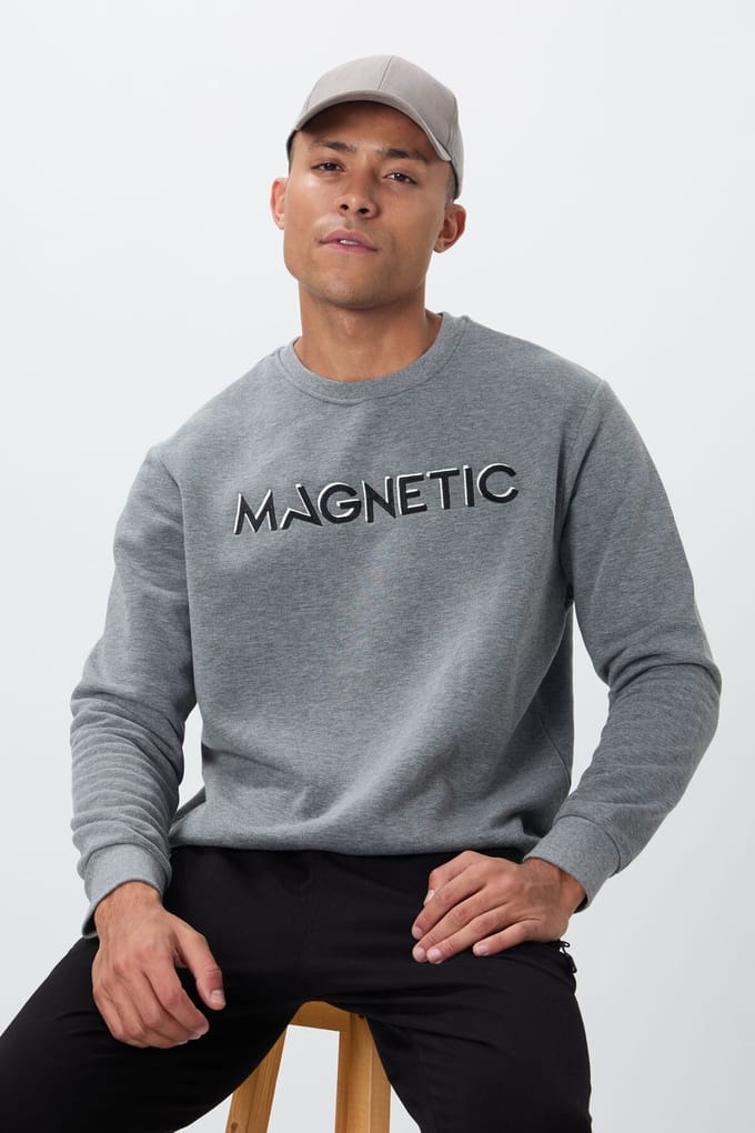 Heren T-shirt met ronde hals met print