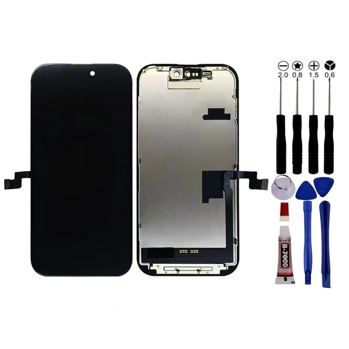 Scherm voor iPhone 16 PRO LCD + Gereedschap + zwarte lijm