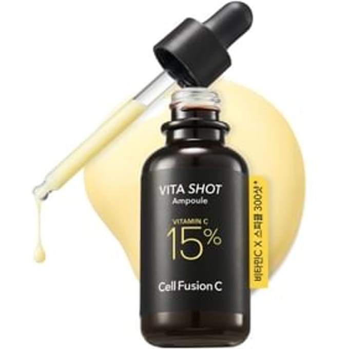Cell Fusion C Toning C Vita Shot Ampoule — Hooggeconcentreerde Vitamine C Spicule Verhelderende Ampul (20g) yellow