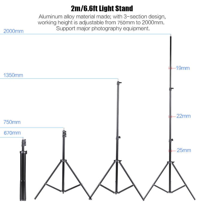 Andoer Off Camera Dubbele Speedlight Flitsschoen Montage Draaibare Zachte Paraplu Kit 2 * 2m Lampstatief +2 white