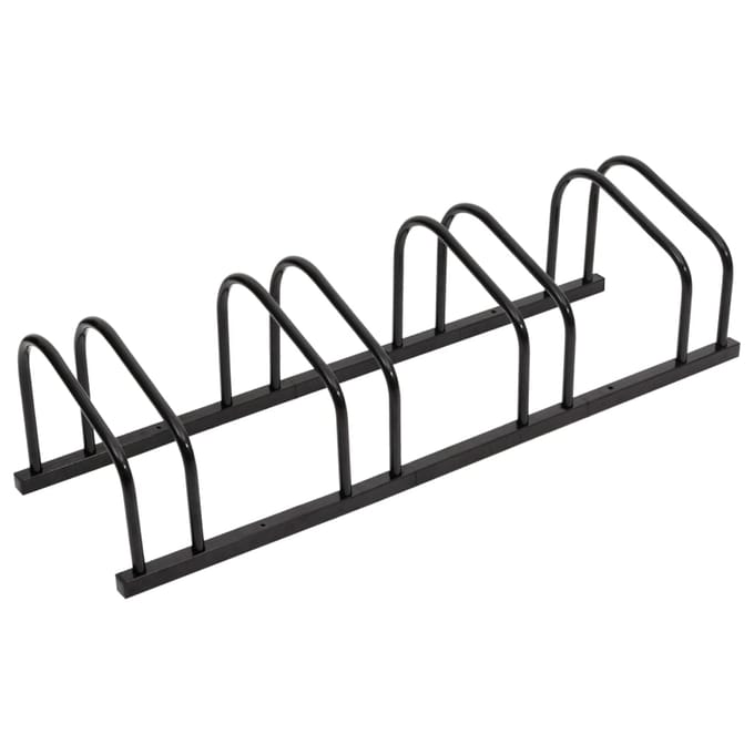 vidaXL Stalen fietsenrek voor 4 fietsen - Zwart, 103,5 x 33 x 26 cm