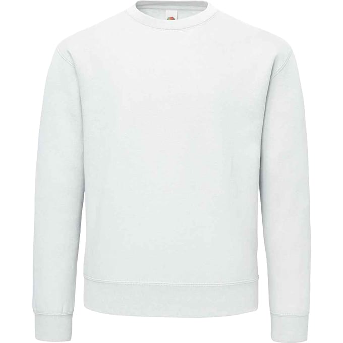 Fruit of the Loom Heren Supercotton Effen Sweatshirt (Wit)