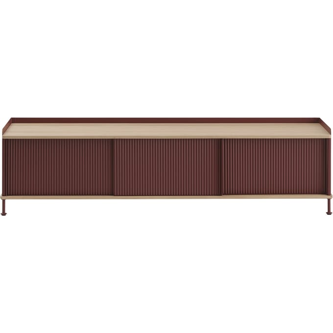 Muuto Enfold Sideboard - oak/deep red - 186 x 45 cm