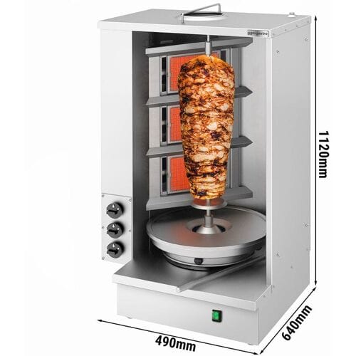 GGM Gastro Gas Shawarma-/ Döner Grill - 3 Brenner - max. 40 kg