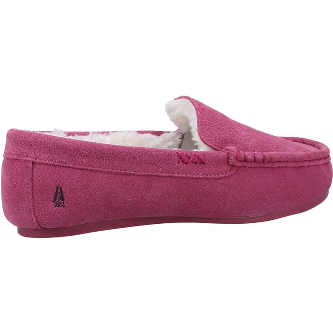 Hush Puppies Annie Mocassin Suede Vrouwen Roze Pantoffels