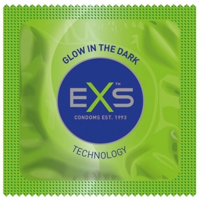EXS Glow in the Dark lichtgevende condooms 100 stuks (grootverpakking)