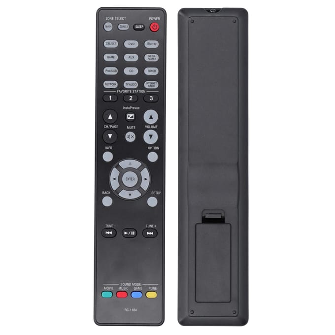 TV Afstandsbediening voor Denon RC1184RC1183AVRX3000AVRX2000AVRE400AVR2313 gray
