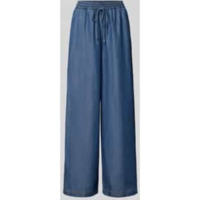 Wide leg wijdte broek van lyocell model 'C_TANELLA'